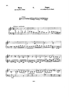 Six Variations on the Theme BACH, Op.10: No.6 Fugue by Nikolai Rimsky-Korsakov