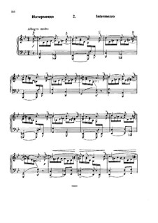 Six Variations on the Theme BACH, Op.10: No.2 Intermezzo by Nikolai Rimsky-Korsakov