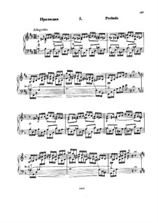 Six Variations on the Theme BACH, Op.10: No.5 Prelude by Nikolai Rimsky-Korsakov