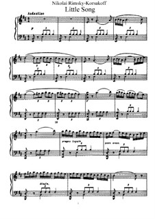Little Song: For piano by Nikolai Rimsky-Korsakov