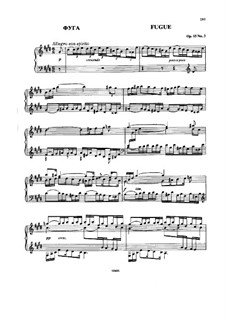 Three Pieces, Op.15: No.3 Fugue by Nikolai Rimsky-Korsakov