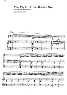 Flight of the Bumblebee: For flute and piano by Nikolai Rimsky-Korsakov