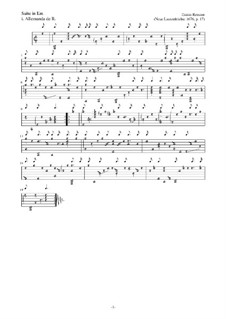 Neue Lautenfrüchte: Suite Nr.17 in Em by Esaias Reusner