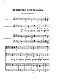Russisches kirchenlied für ein- oder zwei Stimmen, Gitarre und Klavier: Russisches kirchenlied für ein- oder zwei Stimmen, Gitarre und Klavier by Henrik Rung