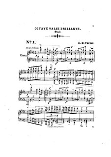 Six Concert Etudes: No.1 Octave valse brillante by Alfred Dudley Turner