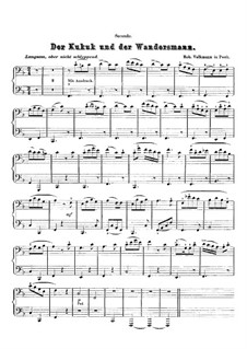 Musikalisches Bilderbuch, Op.11: Nr.5 Der Kukuk und der Wandersmann – Klavierstimme II by Robert Volkmann