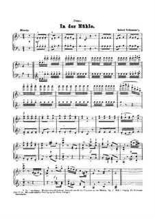 Musikalisches Bilderbuch, Op.11: Nr.1 In der Mühle – Klavierstimme I by Robert Volkmann