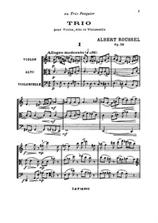 String Trio, Op.58: String Trio by Albert Roussel