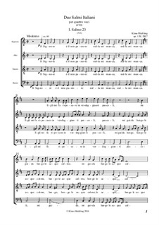 Due Salmi Italiani, Op.130: Due Salmi Italiani by Klaus Miehling