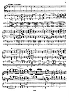 Concerto for Piano and Orchestra, Op.18: Movement II, for two pianos four hands by Hermann Goetz