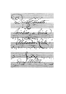 Three Serenades for Violin and Viola, BI 47, 100, 73 Op.14: No.3 Divertimento by Alessandro Rolla