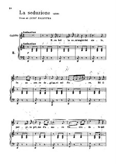 Songs for Voice and Piano: La seduzione by Giuseppe Verdi