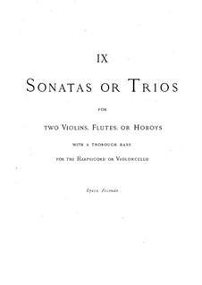 Trio Sonatas, HWV 386-391, 394: Trio Sonatas by Georg Friedrich Händel