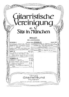 Gitarristische Vereinigung. Jahrgang XIII, Nr.4: Gitarristische Vereinigung. Jahrgang XIII, Nr.4 by Niccolò Paganini, Heinrich Marschner, Heinrich Albert, Otto Steinwender, Gustavo Carulli