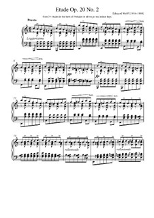 Twenty-Four Etudes, Op.20: Etude No.2 in A Minor by Edouard Wolff
