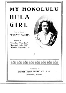 My Honolulu Hula Girl: My Honolulu Hula Girl by Sonny Cunha