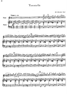 tarantella for flute and piano by m reichert sheet music on musicaneo tarantella piano sheet music