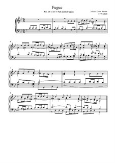 Little Fugue in G Minor: Little Fugue in G Minor by Johann Ernst Rembt