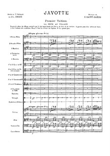 Javotte: Full score by Camille Saint-Saëns