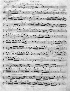 String Quartet No.1 in D Minor: Violin I part by Juan Crisóstomo de Arriaga