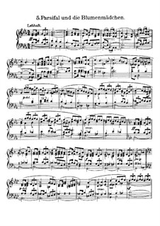 Parsifal and Flower Maidens: For harmonium by Richard Wagner