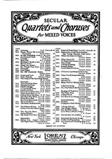 Two Choirs for Mixed Voices: Two Choirs for Mixed Voices by Carrie Belle Adams