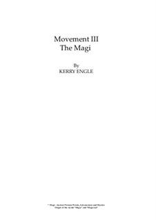 Concert II for Guitar and Orchestra 'Distant Journey': Movement III 'The Magi' by Kerry Engle