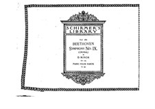 Complete Symphony: Version for piano four hands by Ludwig van Beethoven