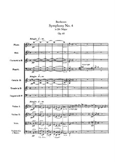 Symphony No.4, Op.60: Movement I by Ludwig van Beethoven