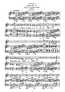 Complete set: German text by Robert Schumann