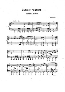 Funeral March for Piano: Funeral March for Piano by Gaetano Donizetti