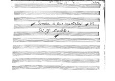 Sonata for Two Mandolins in A Major: Score by Emanuele Barbella