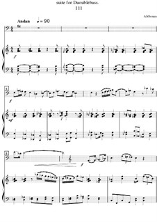 Suite for double bass: Movement III by Ali Osman
