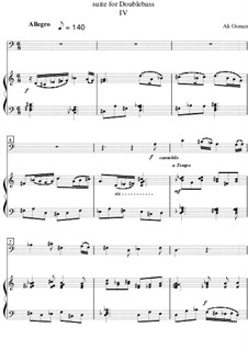 Suite for double bass: Movement IV by Ali Osman