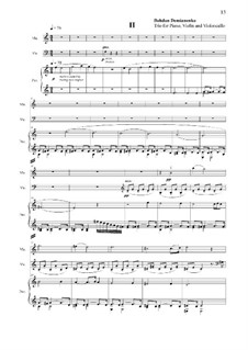 Trio for Piano, Violin and Violoncello, Op.1: Movement 2 by Bohdan Demianenko