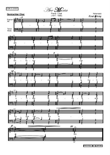 Ave Maria II, S.38: Vocal score by Franz Liszt