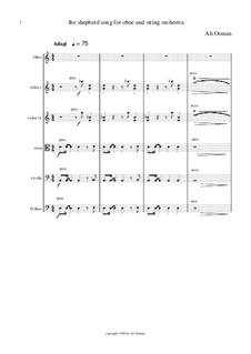 The Shepherd's song for oboe and string orchestra: First movement by Ali Osman