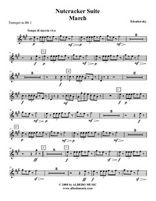 Complete Movements: Trumpet in Bb 1 (transposed part) by Pyotr Tchaikovsky