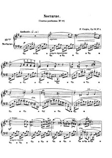 Nocturne in E Minor, Op. posth.72 No.1: For piano by Frédéric Chopin