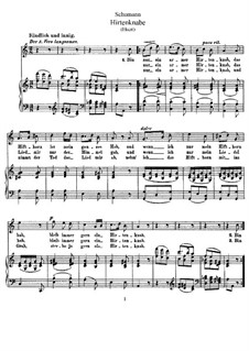 Hirtenknabe: A minor by Robert Schumann