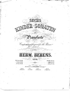Sonatina No.5 in D Major, Op.81: Sonatina No.5 in D Major by Johann Hermann Berens