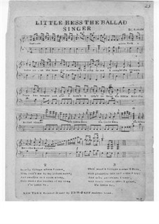 Little Bess the Ballad Singer: Little Bess the Ballad Singer by Samuel Arnold