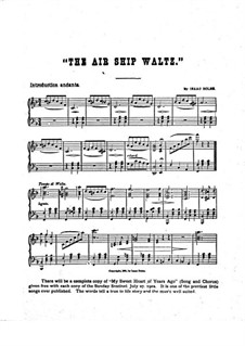 The Air Ship Waltz for Piano (or Organ): The Air Ship Waltz for Piano (or Organ) by Isaac Doles