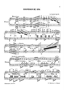 Souvenir de spa, Op.12: Souvenir de spa by Sydney Smith