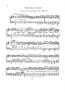 Selected Chorale Preludes: For keyboard by Johann Sebastian Bach