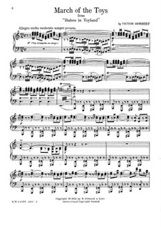 March of the Toys: For piano by Victor Herbert