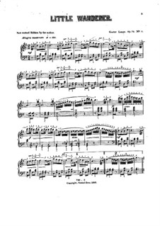 Stimmen aus der Kinderwelt. Zwölf leichte Vortragsstücke, Op.78: No.2 Little Wanderer by Gustav Lange
