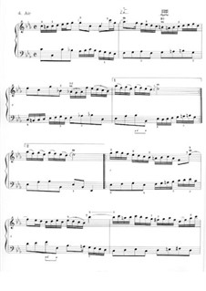 Suite No.2 in C Minor, BWV 813: Aria. Arrangement for piano by Johann Sebastian Bach