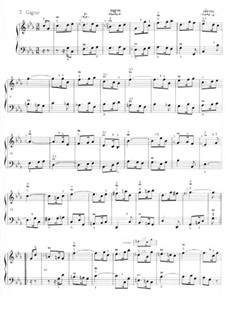 Suite No.2 in C Minor, BWV 813: Gigue. Arrangement for piano by Johann Sebastian Bach
