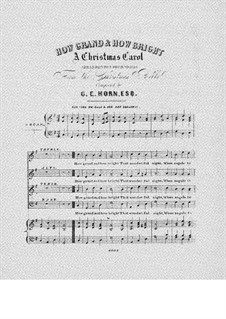 How Grand and How Bright, for Voices and Organ: How Grand and How Bright, for Voices and Organ by Charles Edward Horn